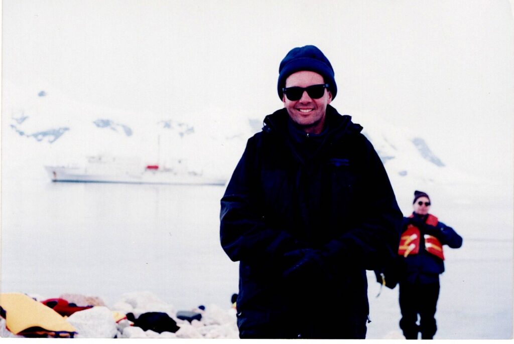 Dr Hans van Heerden photographed in Antarctica